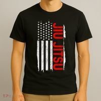 Brazilian Jiu Jitsu Stars & Stripes Rank BJJ Flag T-Shirt thumb 3