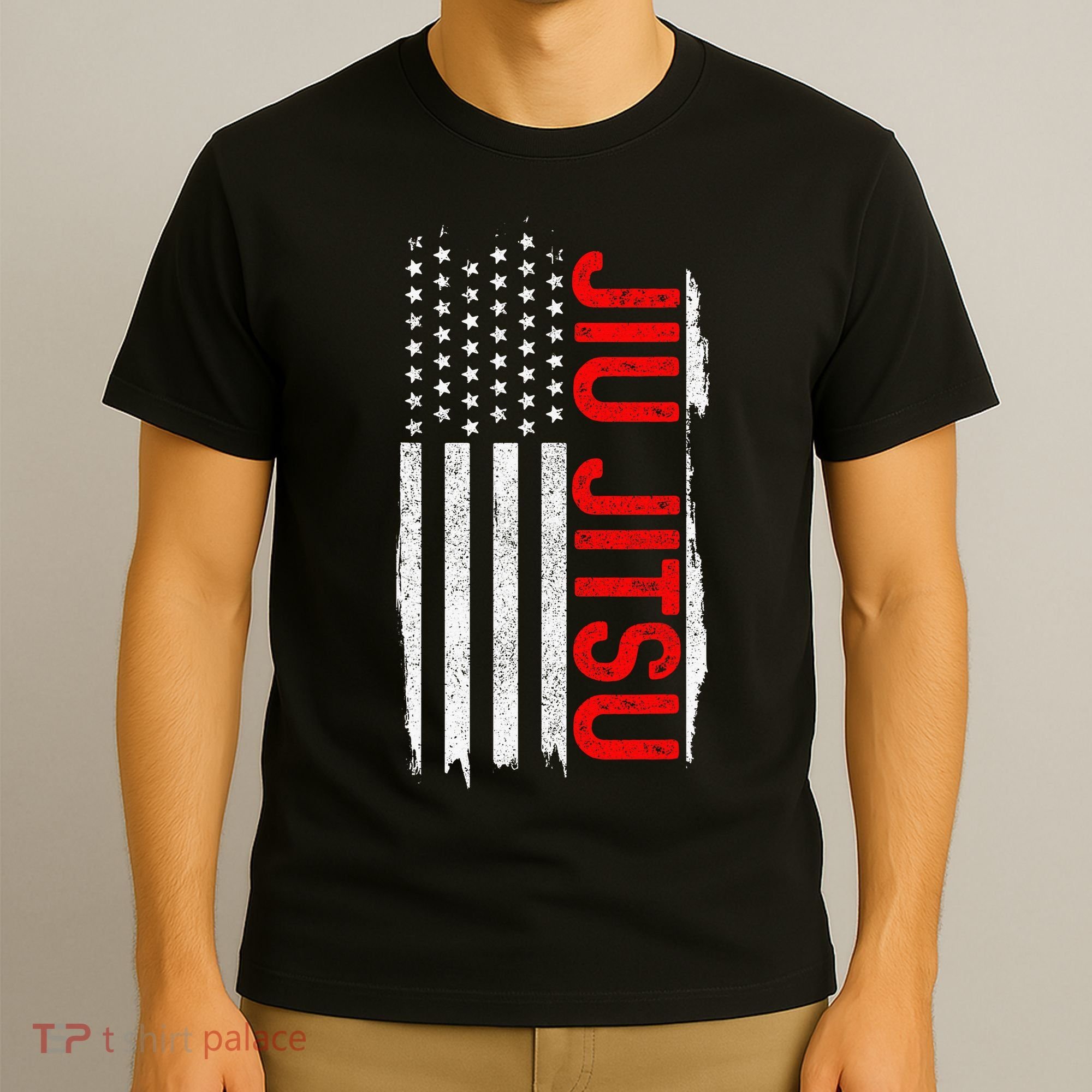 Brazilian Jiu Jitsu Stars & Stripes Rank BJJ Flag T-Shirt