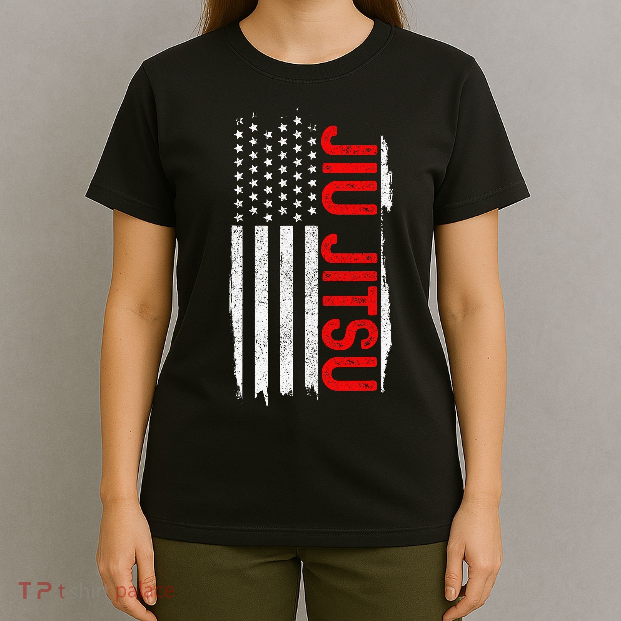 Brazilian Jiu Jitsu Stars & Stripes Rank BJJ Flag T-Shirt