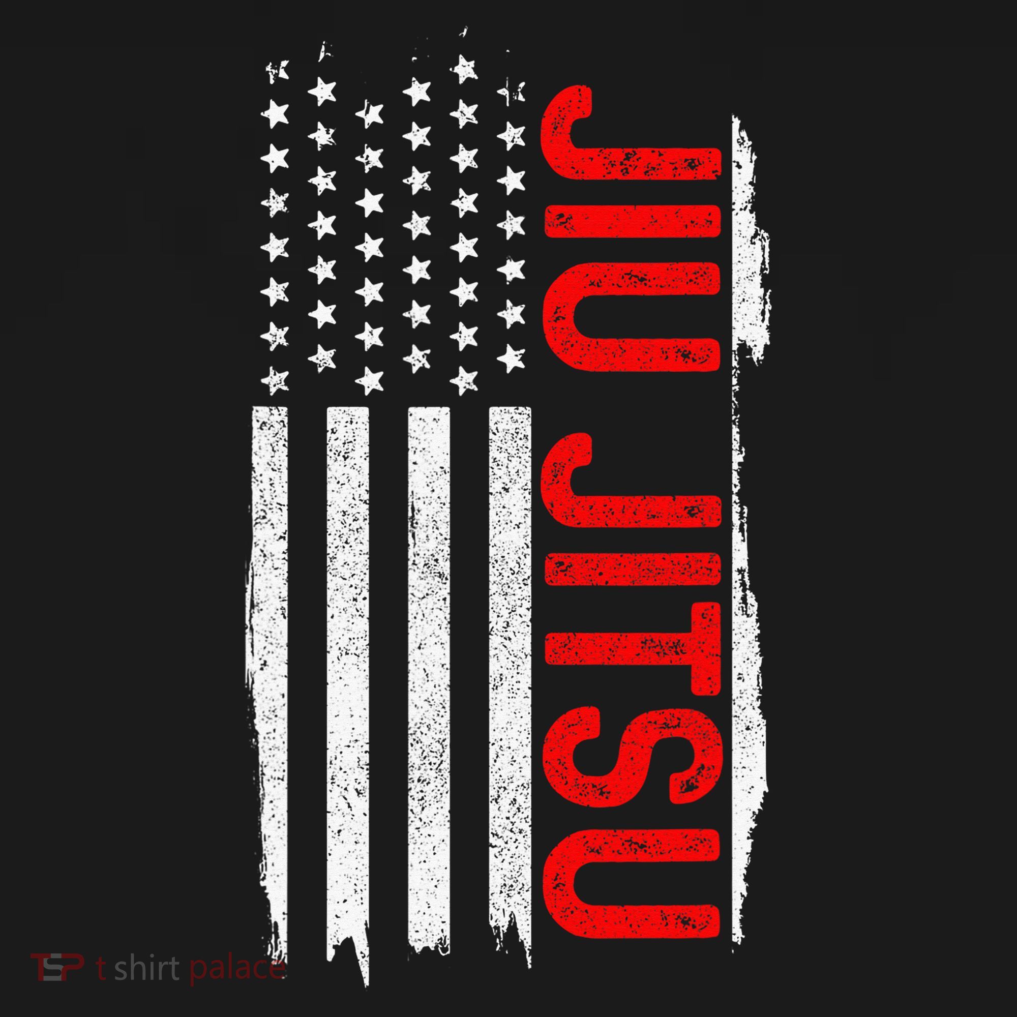 Brazilian Jiu Jitsu Stars & Stripes Rank BJJ Flag T-Shirt