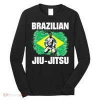 Brazilian Jiu Jitsu Established 1925 BJJ Gift MMA Fighter Long Sleeve Shirt thumb 0