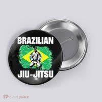 Brazilian Jiu Jitsu Established 1925 BJJ Gift MMA Fighter Button thumb 0