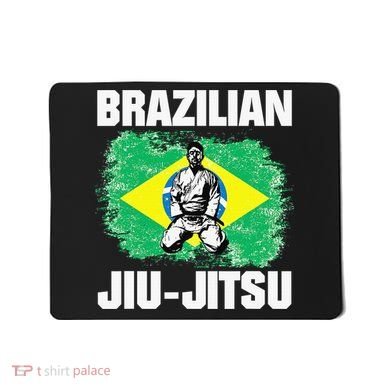 Brazilian Jiu Jitsu Established 1925 BJJ Gift MMA Fighter Mousepad