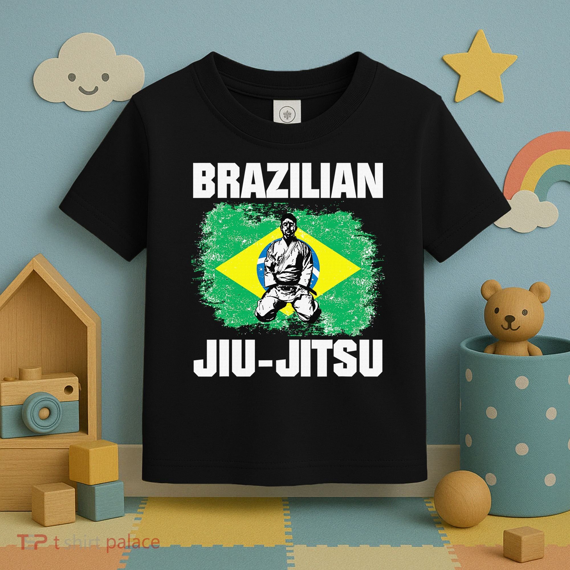 Brazilian Jiu Jitsu Established 1925 BJJ Gift MMA Fighter Toddler T-Shirt