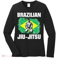 Brazilian Jiu Jitsu Established 1925 BJJ Gift MMA Fighter Women's Long Sleeve Shirt thumb 0