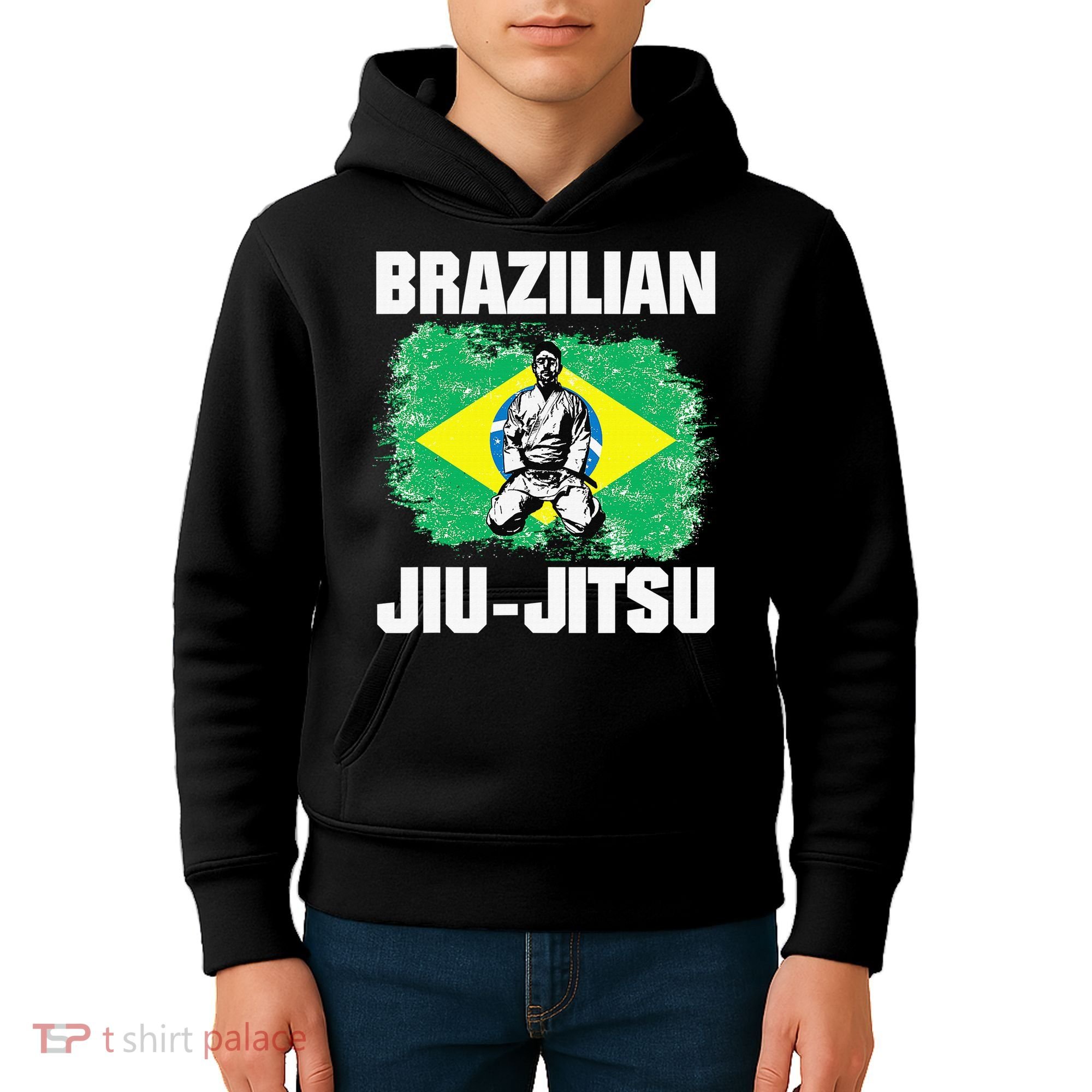 Brazilian Jiu Jitsu Established 1925 BJJ Gift MMA Fighter Kids Hoodie