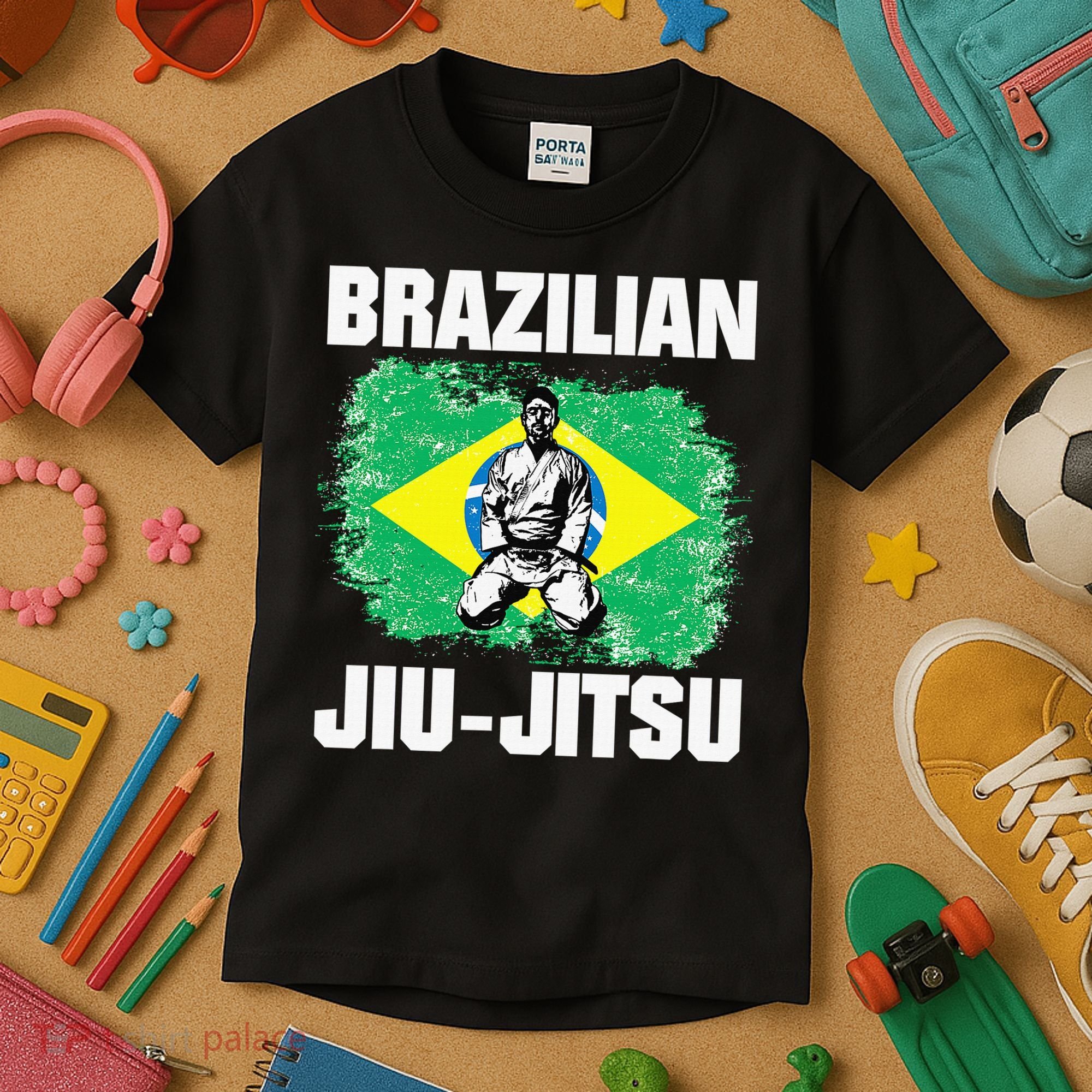 Brazilian Jiu Jitsu Established 1925 BJJ Gift MMA Fighter Kids T-Shirt