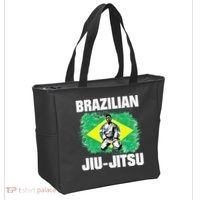 Brazilian Jiu Jitsu Established 1925 BJJ Gift MMA Fighter Tote Bag thumb 2