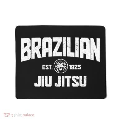 Brazilian Jiu Jitsu Established 1925 BJJ Gift MMA Fighter Mousepad