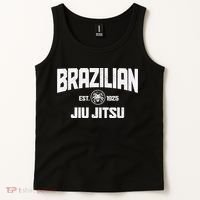 Brazilian Jiu Jitsu Established 1925 BJJ Gift MMA Fighter Tank Top thumb 2