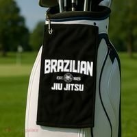 Brazilian Jiu Jitsu Established 1925 BJJ Gift MMA Fighter Golf Towel thumb 2