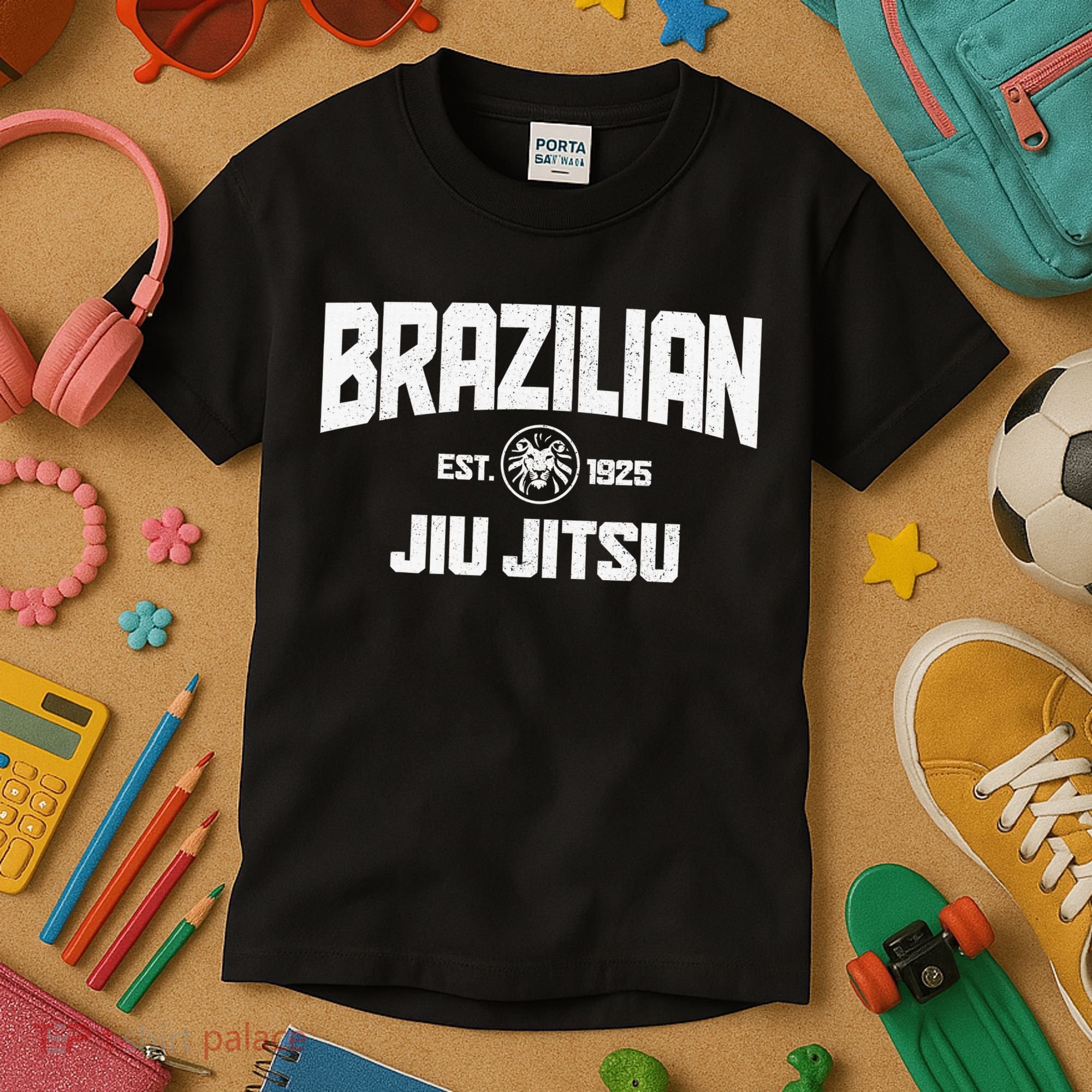 Brazilian Jiu Jitsu Established 1925 BJJ Gift MMA Fighter Kids T-Shirt