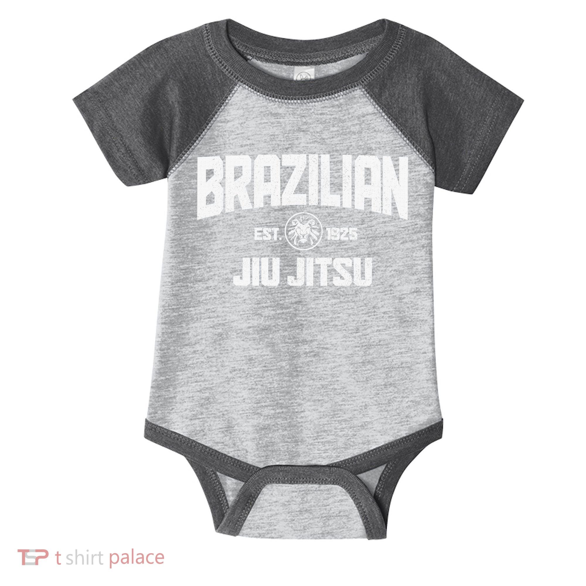 Brazilian Jiu Jitsu Established 1925 BJJ Gift MMA Fighter Infant Baby Jersey Bodysuit