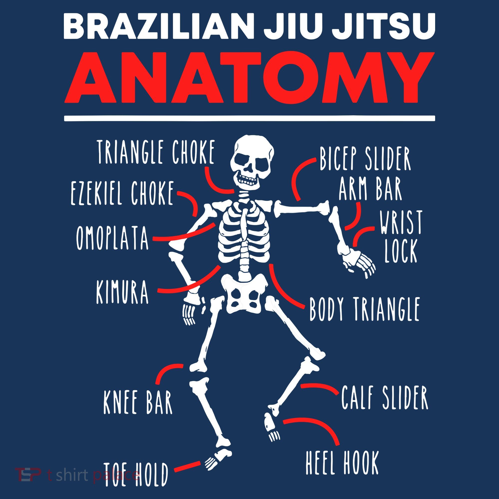 Brazilian Jiu Jitsu Anatomy Skeleton Funny Mix Martial Arts Women's Tank Top