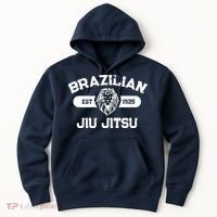Brazilian Jiu Jitsu Established 1925 BJJ Gift MMA Fighter Hoodie thumb 0