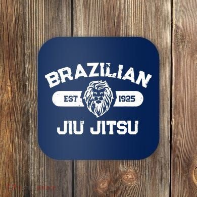 Brazilian Jiu Jitsu Established 1925 BJJ Gift MMA Fighter Coaster
