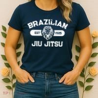 Brazilian Jiu Jitsu Established 1925 BJJ Gift MMA Fighter Women's T-Shirt thumb 2