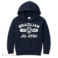 Brazilian Jiu Jitsu Established 1925 BJJ Gift MMA Fighter Kids Hoodie thumb 0