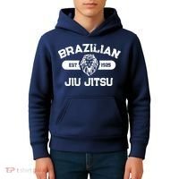 Brazilian Jiu Jitsu Established 1925 BJJ Gift MMA Fighter Kids Hoodie thumb 4