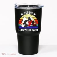 Brazilian Jiu Jitsu Jesus Has Your Back Tumbler thumb 0