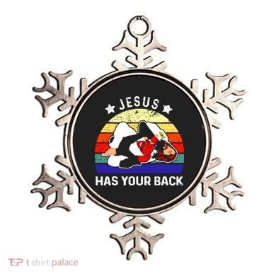 Brazilian Jiu Jitsu Jesus Has Your Back Ornament