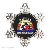 Brazilian Jiu Jitsu Jesus Has Your Back Ornament thumb 0