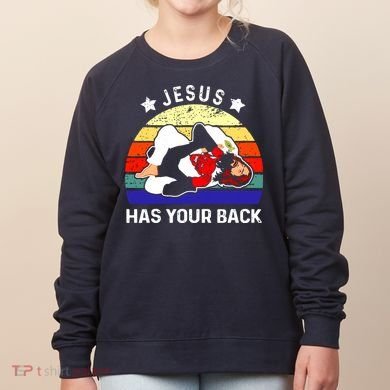 Brazilian Jiu Jitsu Jesus Has Your Back Women's Sweatshirt