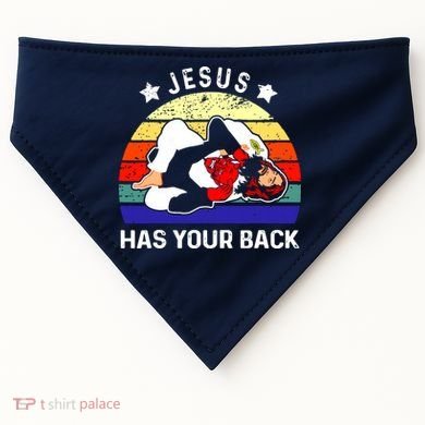 Brazilian Jiu Jitsu Jesus Has Your Back USA-Made Doggie Bandana