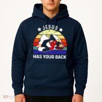 Brazilian Jiu Jitsu Jesus Has Your Back Hoodie thumb 2