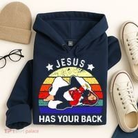 Brazilian Jiu Jitsu Jesus Has Your Back Hoodie thumb 4