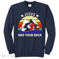 Brazilian Jiu Jitsu Jesus Has Your Back Sweatshirt thumb 0