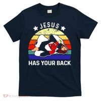 Brazilian Jiu Jitsu Jesus Has Your Back T-Shirt thumb 0