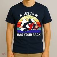 Brazilian Jiu Jitsu Jesus Has Your Back T-Shirt thumb 3