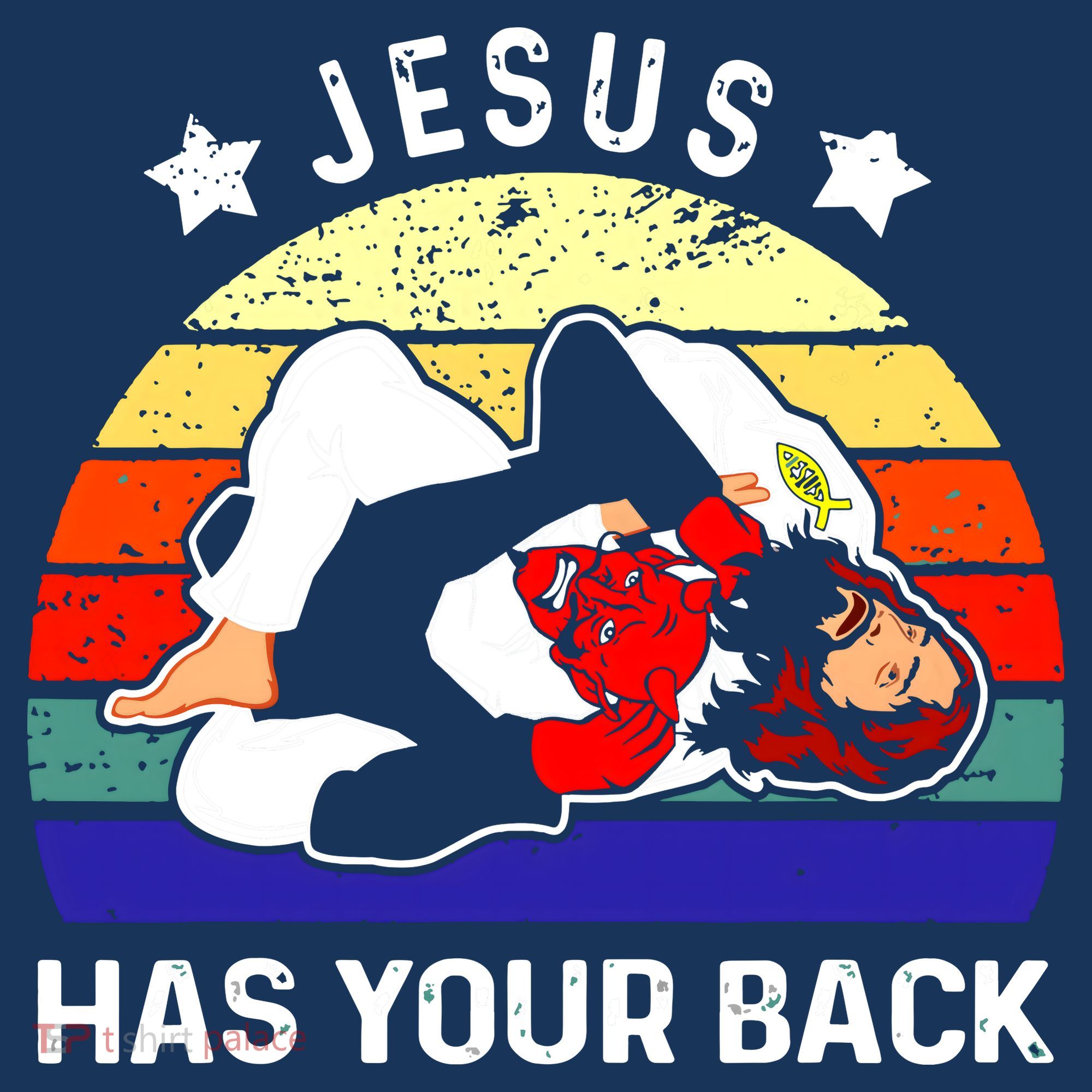 Brazilian Jiu Jitsu Jesus Has Your Back Women's Tank Top