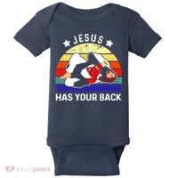 Brazilian Jiu Jitsu Jesus Has Your Back Baby Bodysuit thumb 0
