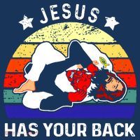 Brazilian Jiu Jitsu Jesus Has Your Back Baby Bodysuit thumb 2