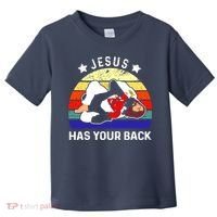 Brazilian Jiu Jitsu Jesus Has Your Back Toddler T-Shirt thumb 0