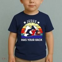 Brazilian Jiu Jitsu Jesus Has Your Back Toddler T-Shirt thumb 2