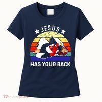 Brazilian Jiu Jitsu Jesus Has Your Back Women's T-Shirt thumb 0