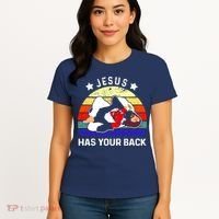 Brazilian Jiu Jitsu Jesus Has Your Back Women's T-Shirt thumb 4