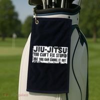 Brazilian Jiu Jitsu Tee Funny You Can't Gift Golf Towel thumb 2