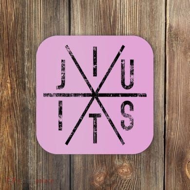 Brazilian Jiu Jitsu Bjj Distressed Coaster