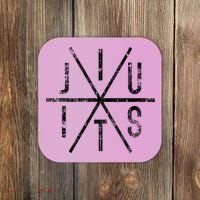 Brazilian Jiu Jitsu Bjj Distressed Coaster thumb 0