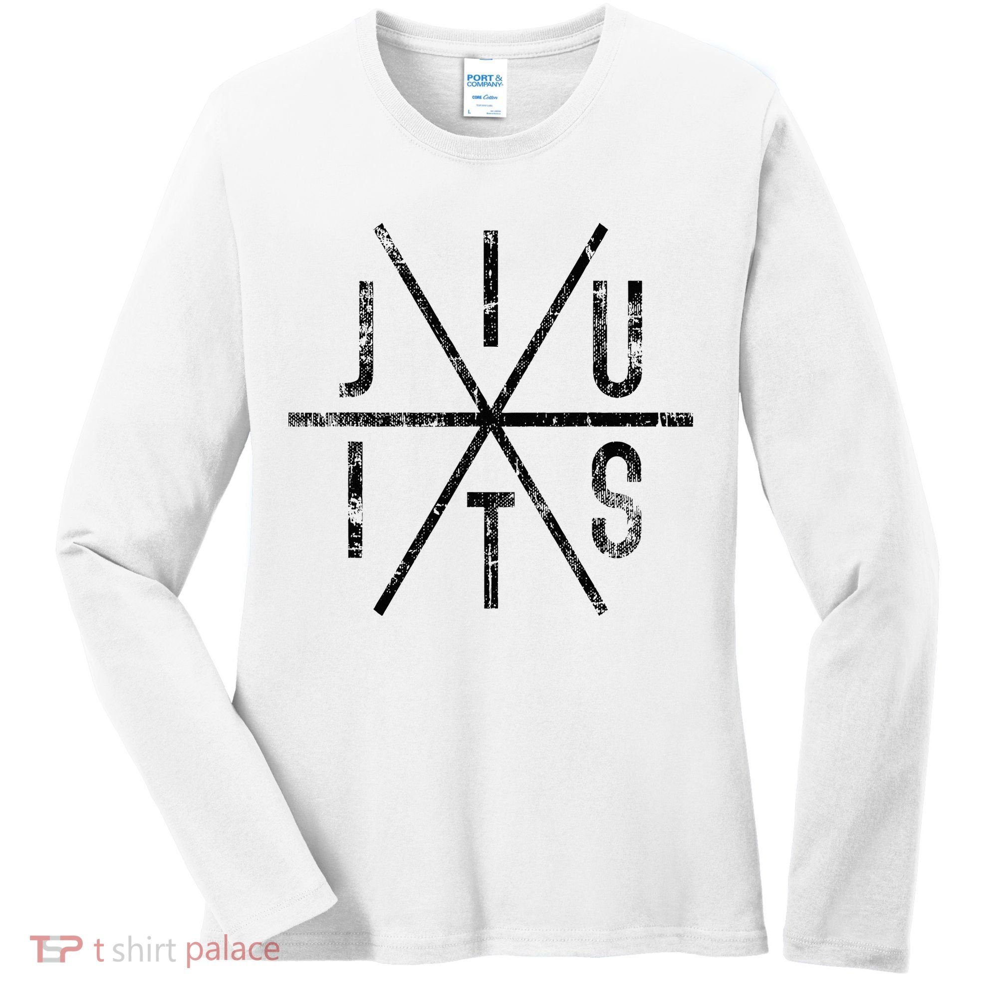 Brazilian Jiu Jitsu Bjj Distressed Women's Long Sleeve Shirt