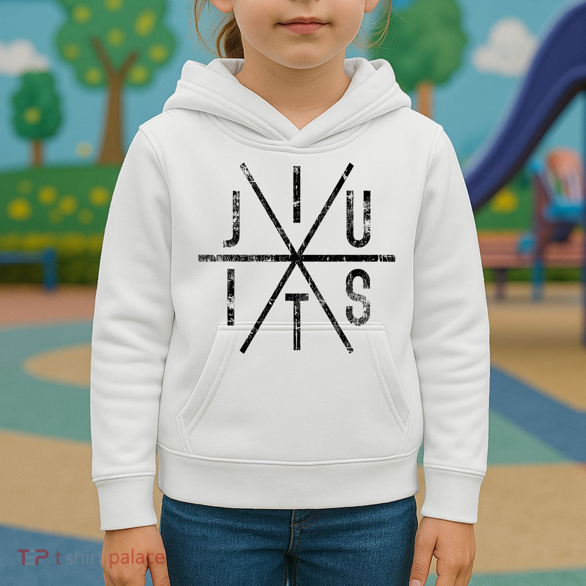 Brazilian Jiu Jitsu Bjj Distressed Kids Hoodie