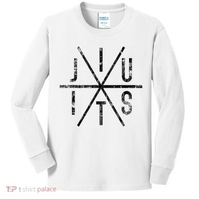 Brazilian Jiu Jitsu Bjj Distressed Kids Long Sleeve Shirt