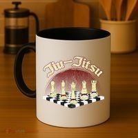 Brazilian Jiu Jitsu Chess Black Belt Coffee Mug thumb 4