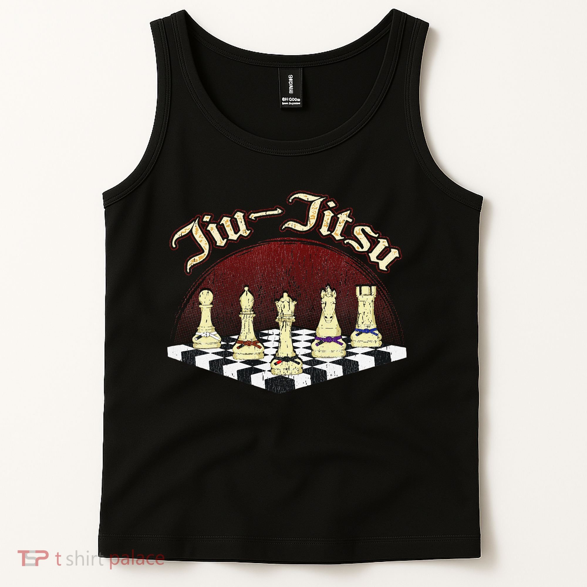 Brazilian Jiu Jitsu Chess Black Belt Tank Top