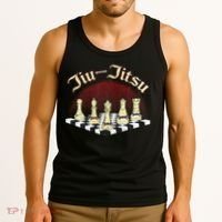 Brazilian Jiu Jitsu Chess Black Belt Tank Top thumb 3