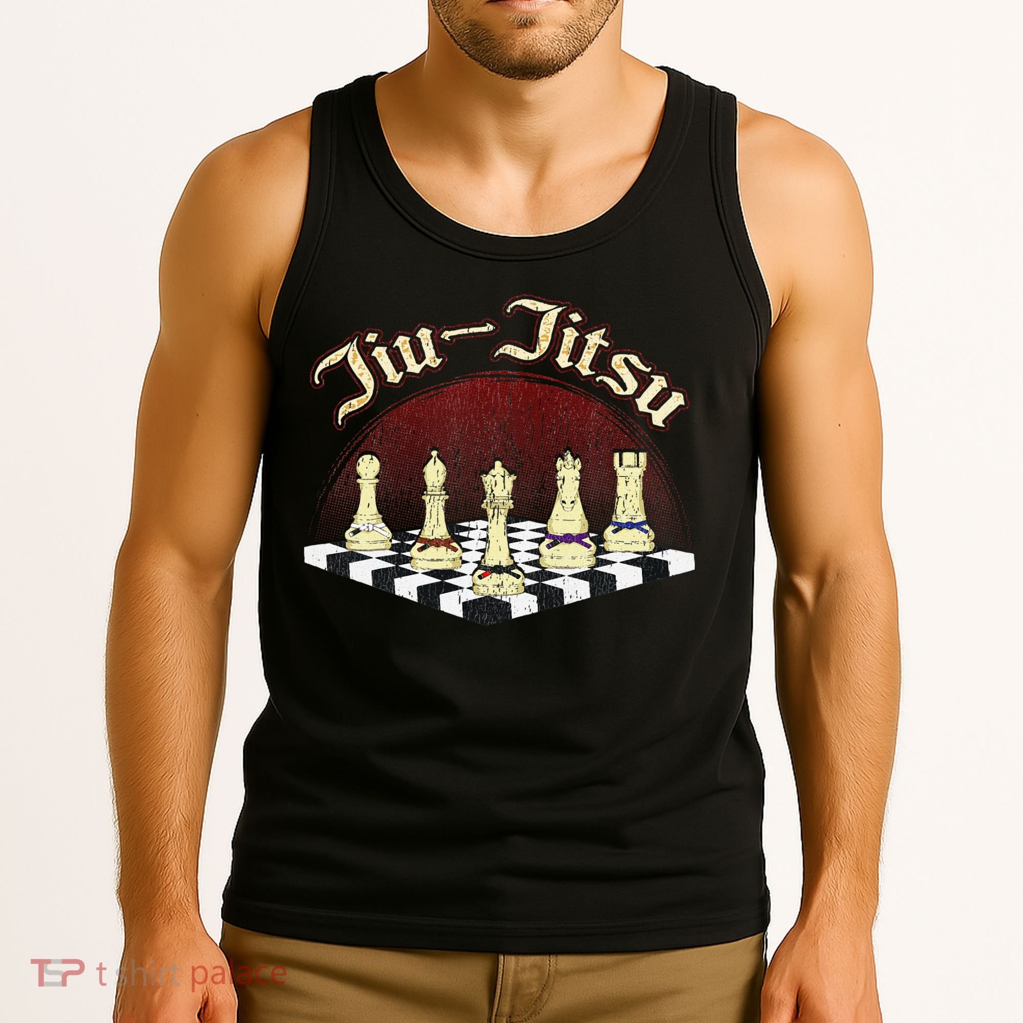 Brazilian Jiu Jitsu Chess Black Belt Tank Top